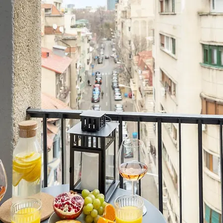 Апартаменти Superb 2br Flat - Cismigiu Gardens - Terrace Бухарест